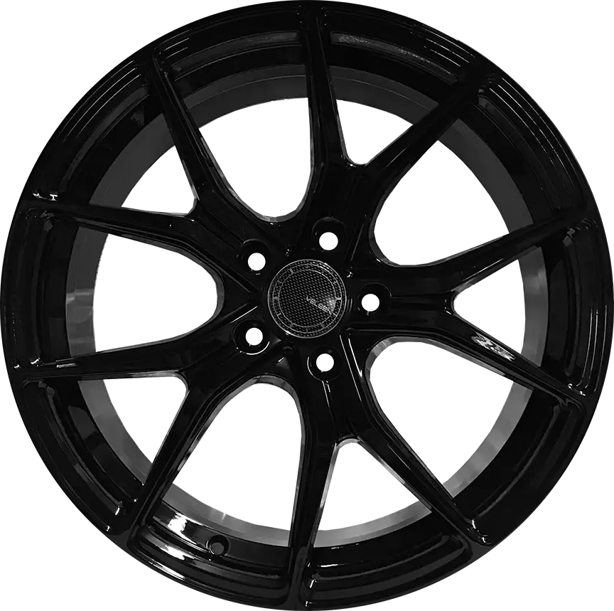 Black Car Wheel Rim with Stylish Design