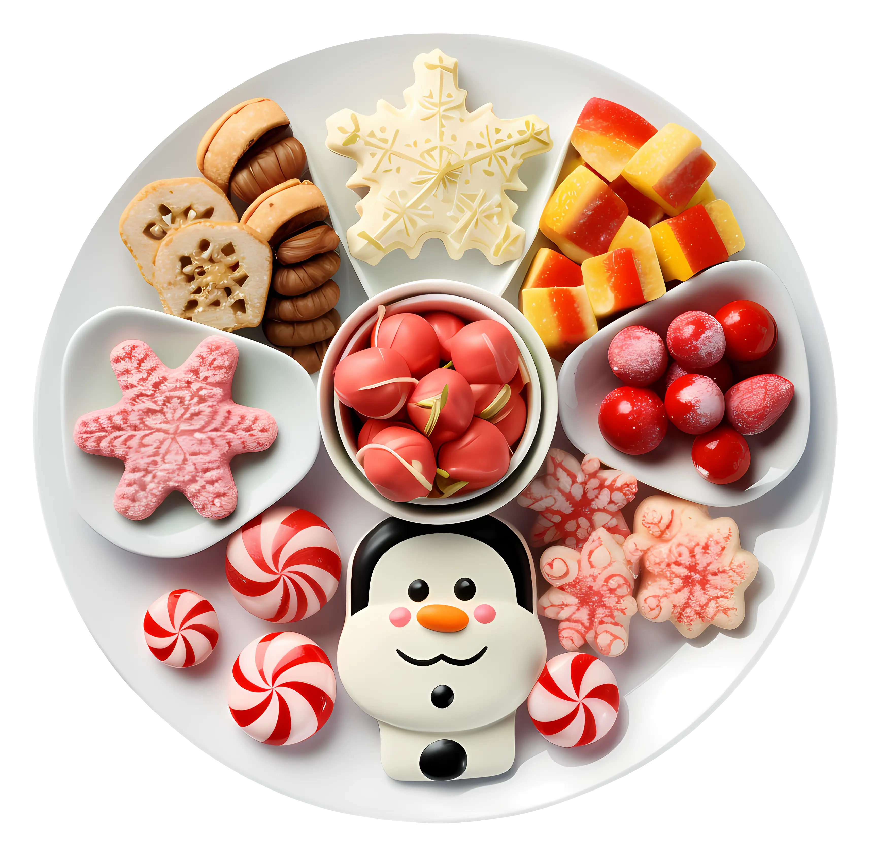 Plate of Christmas Treats and Sweets