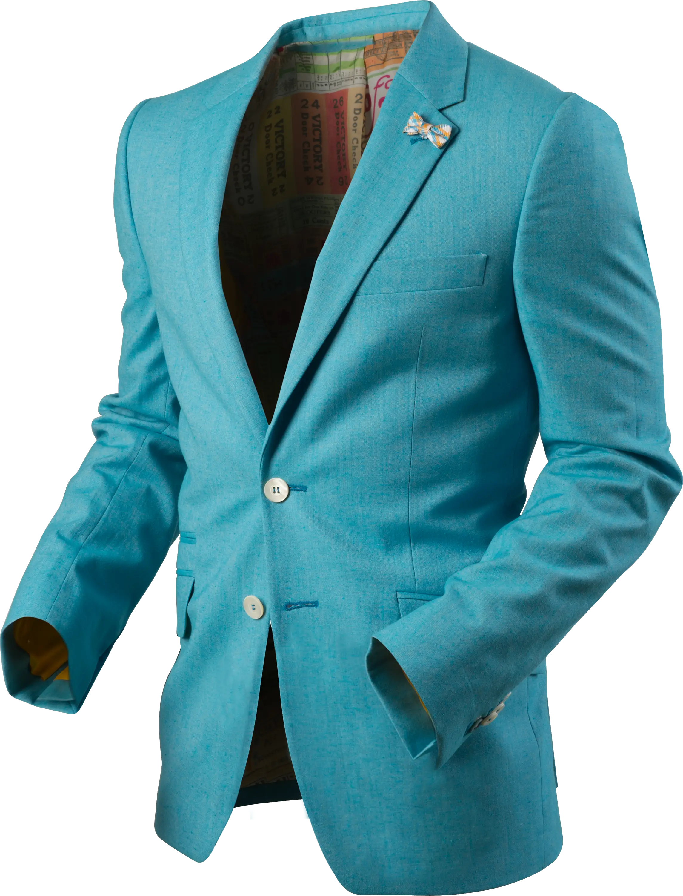 Light Blue Formal Blazer with Inner Details