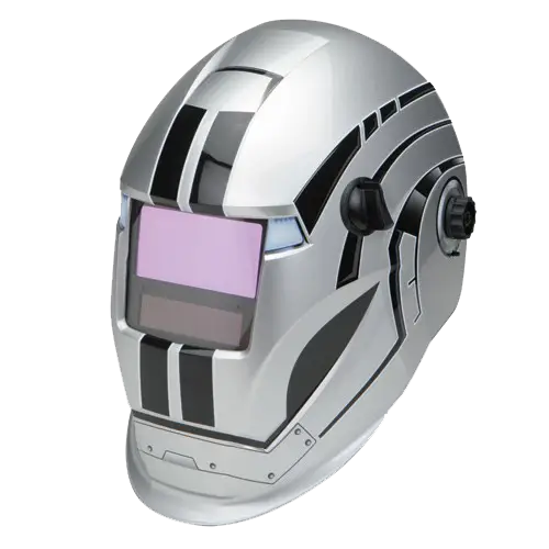 Silver Welding Helmet for Safety