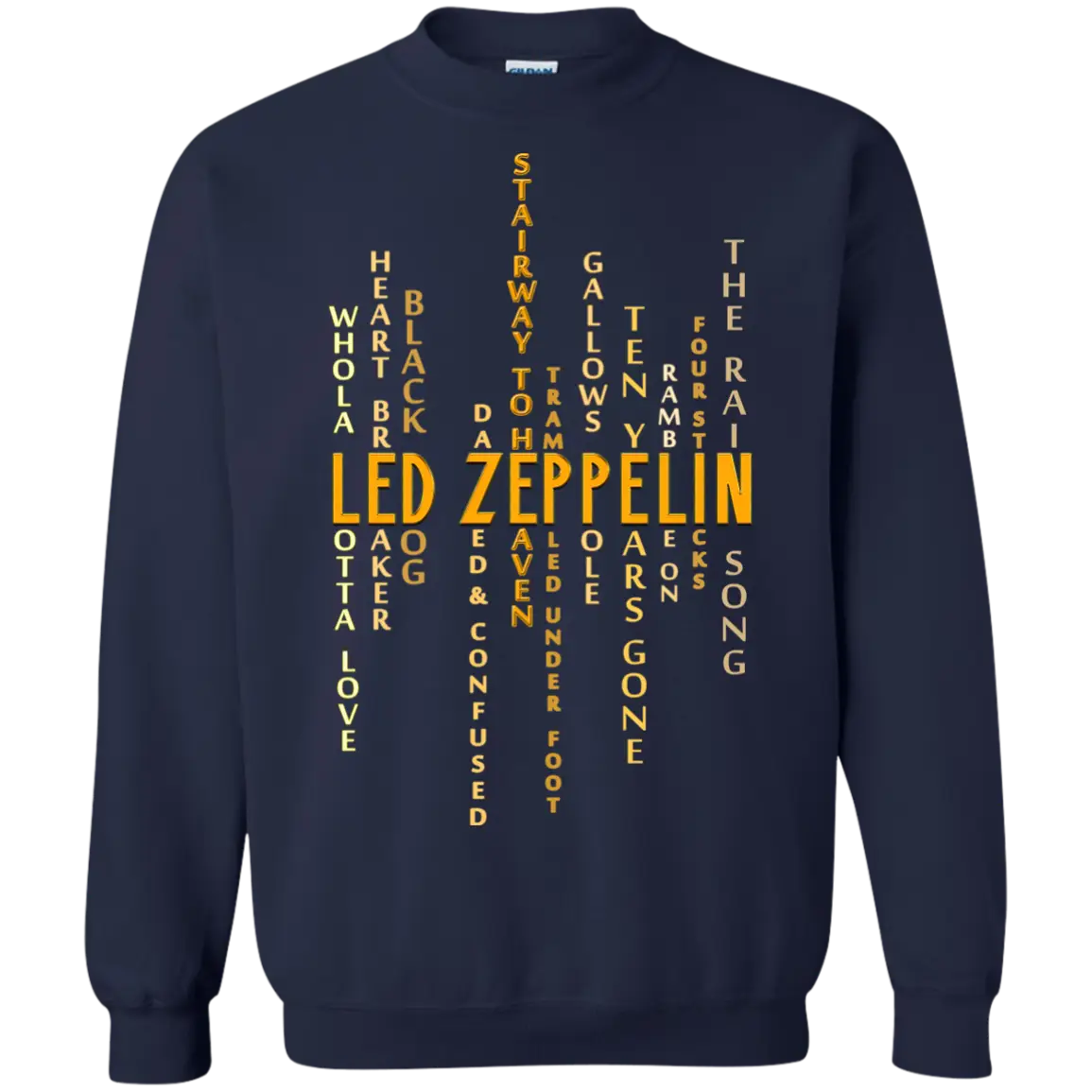 Black Sweatshirt with Yellow Design