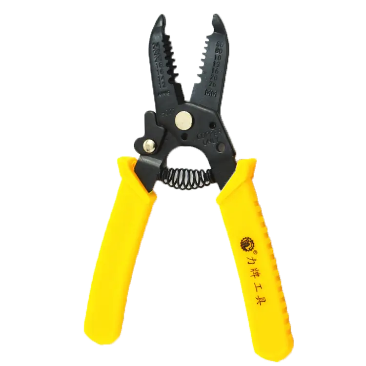 Yellow Handled Wire Stripper Tool