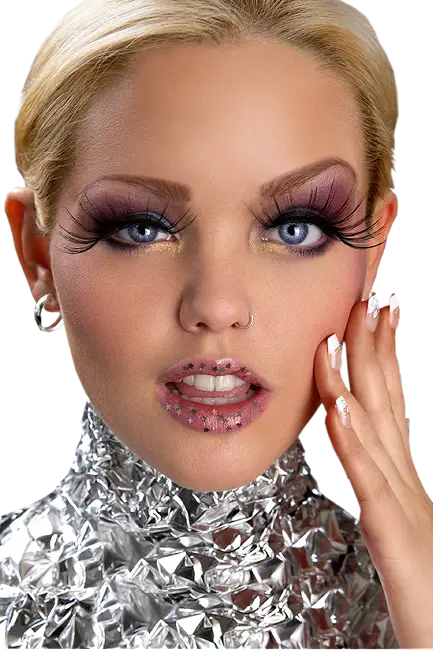 Woman with Glamorous Makeup