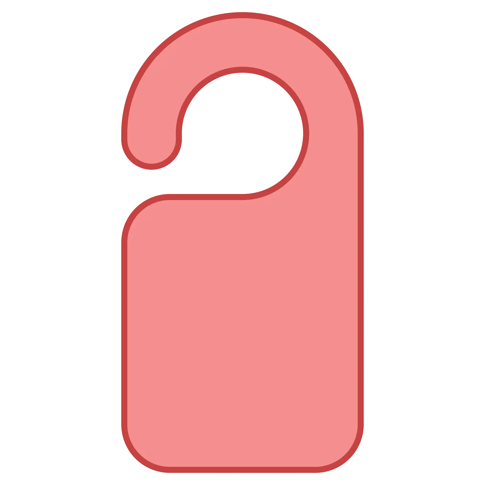 Red Door Hanger Sign