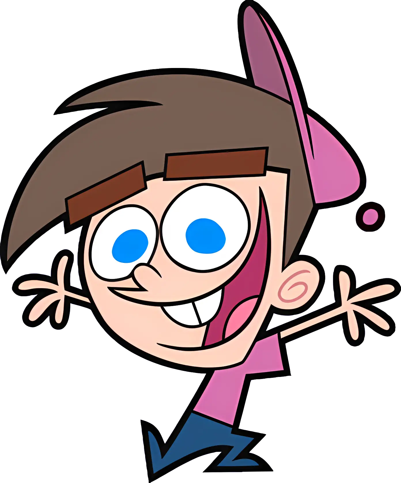 Excited Cartoon Boy Character