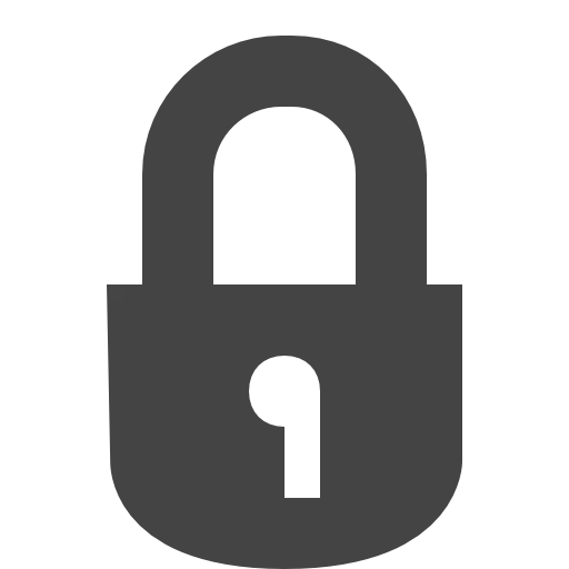 Minimalist Lock Security Icon Design