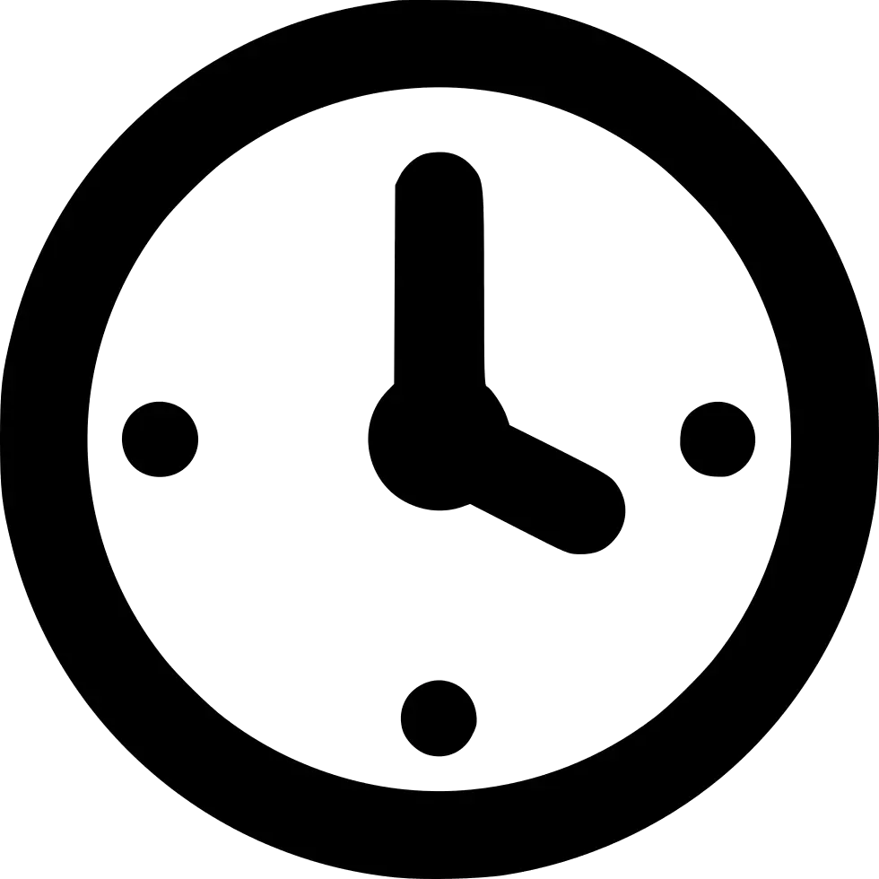 Circle Clock Icon Design