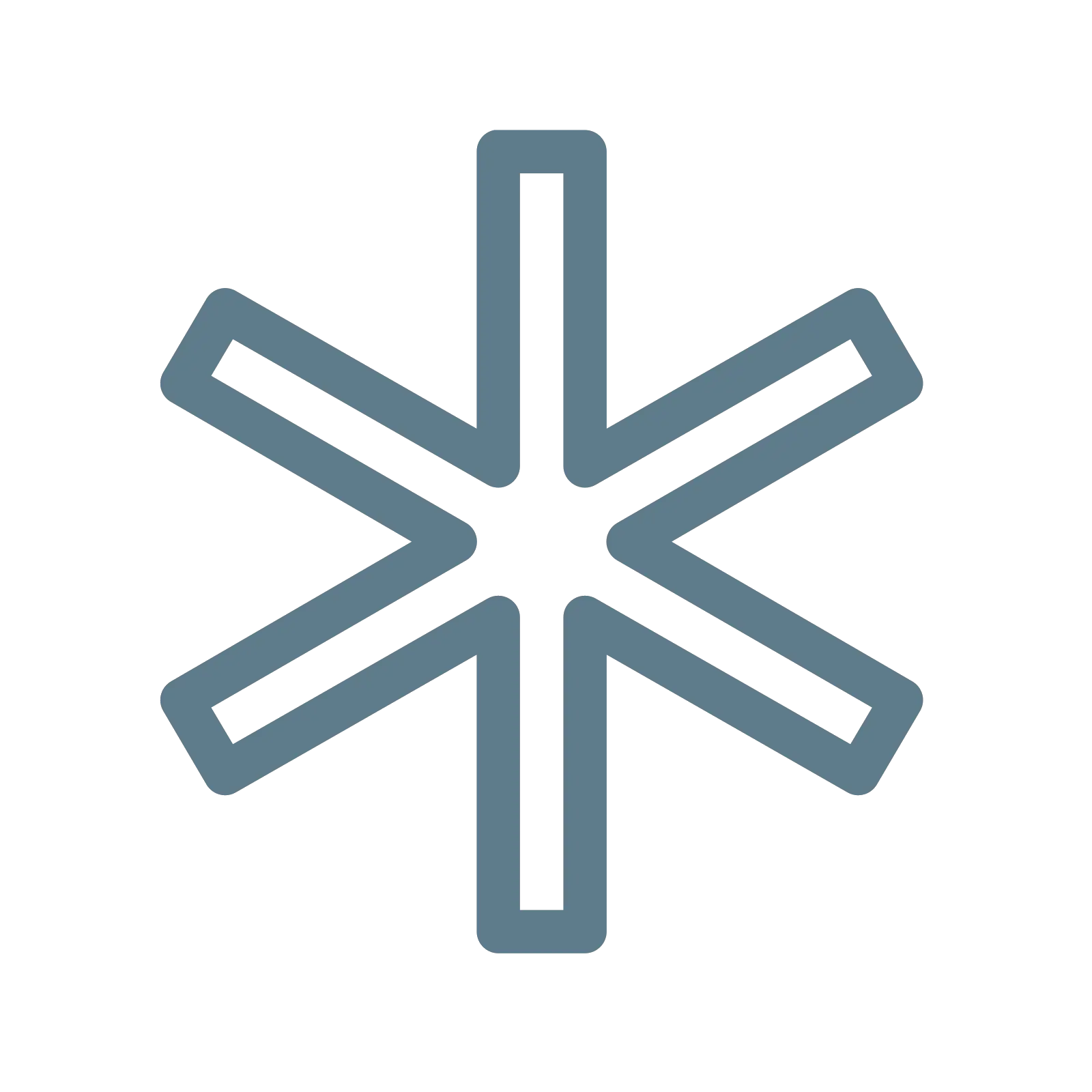 Minimal Asterisk Symbol Design Element