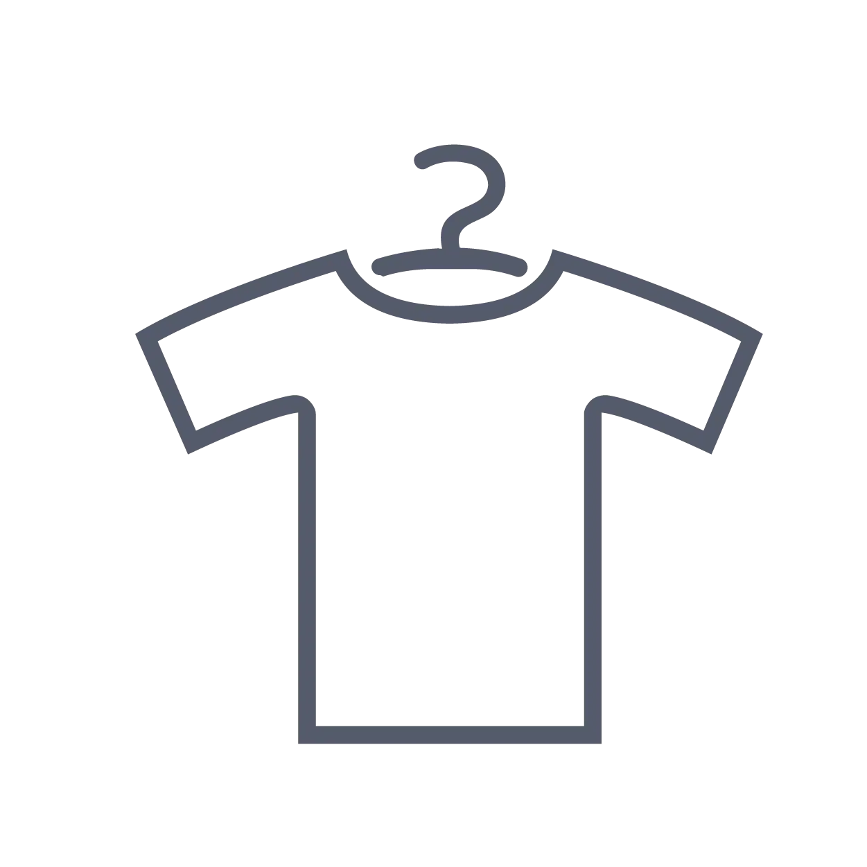 Minimalistic Shirt on Hanger Icon