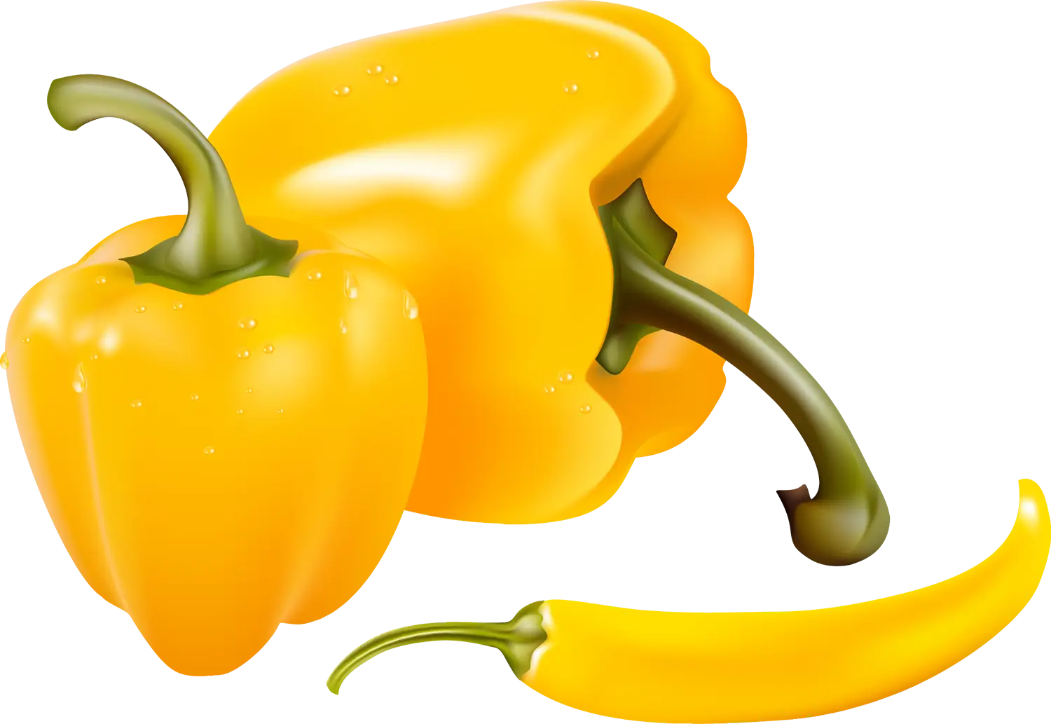 Yellow Bell Peppers and Yellow Chili