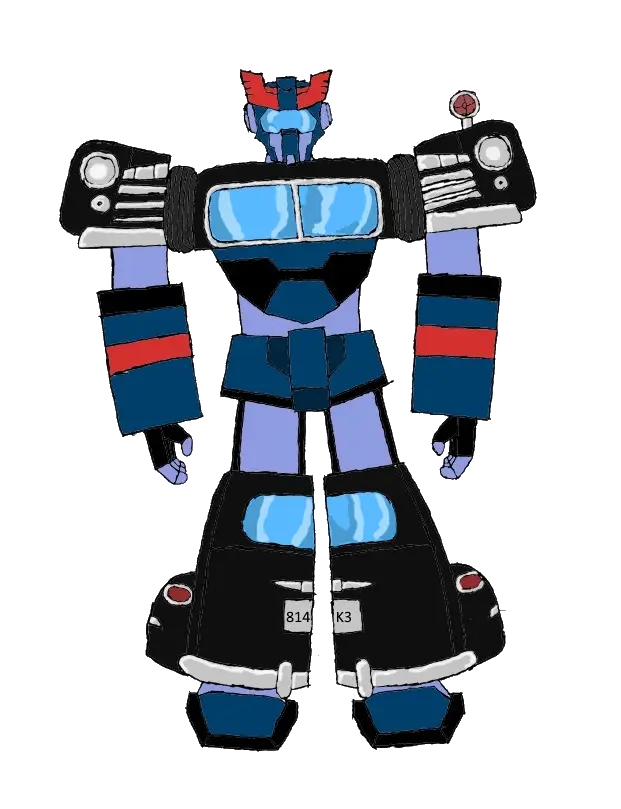 Robot Transformer Illustration