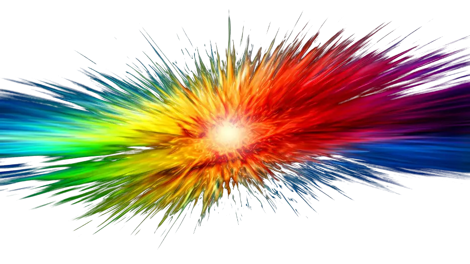 Vibrant Colorful Abstract Burst Design