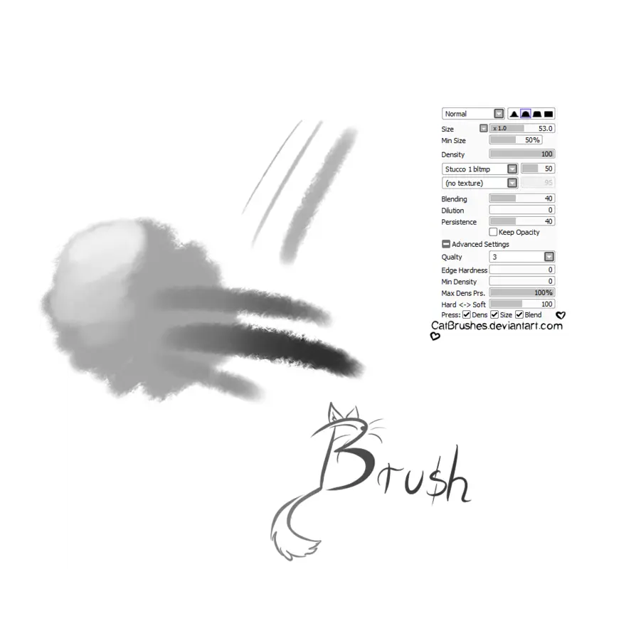 Digital Brush Tool Settings