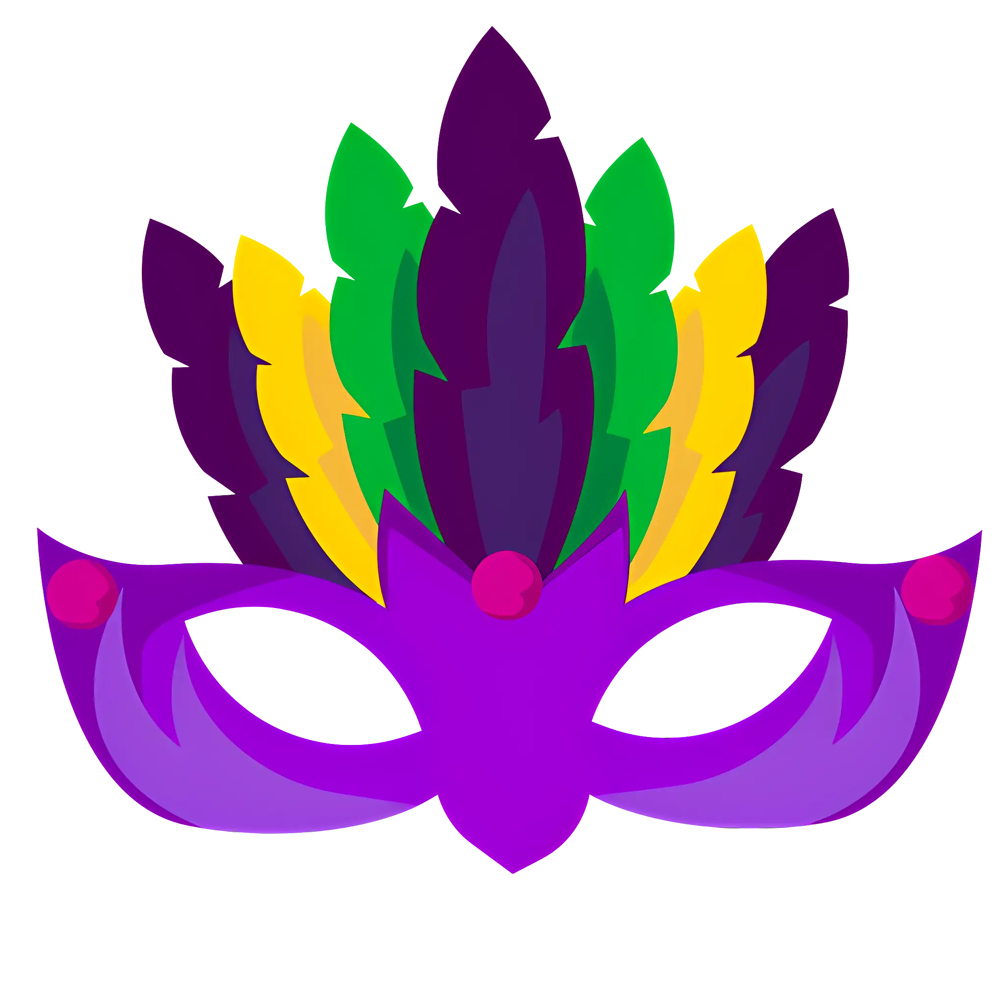 Colorful Feathered Mask