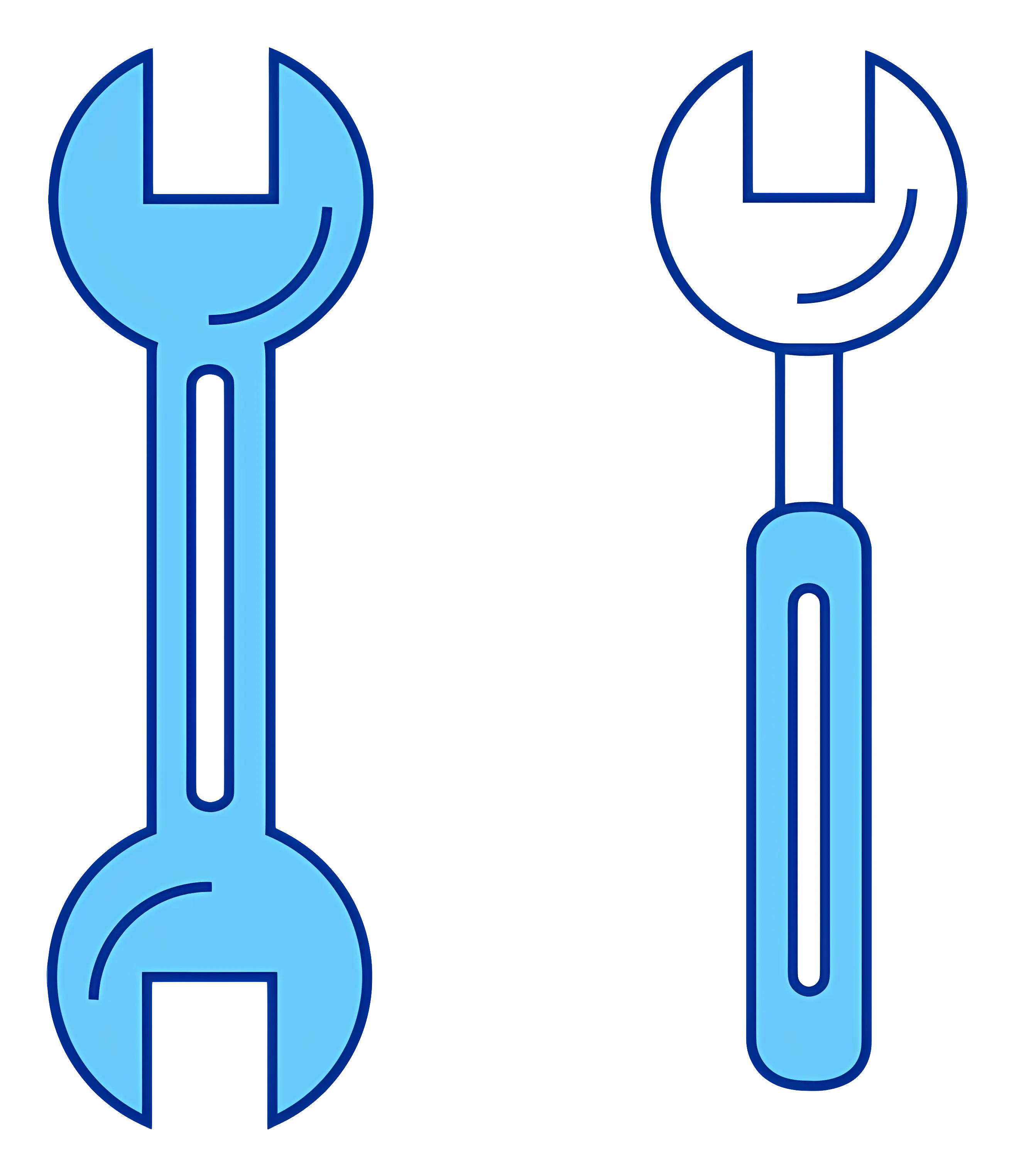 Blue Wrenches for Repair
