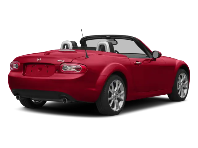 Red Convertible Car Rear View