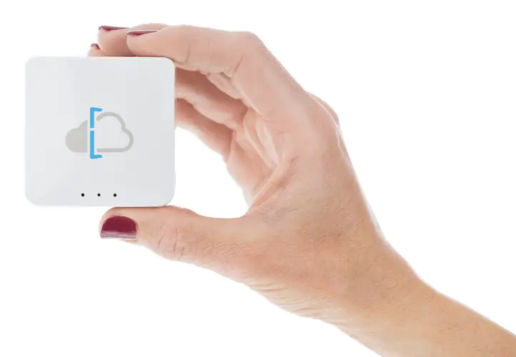 Hand Holding a Small Device