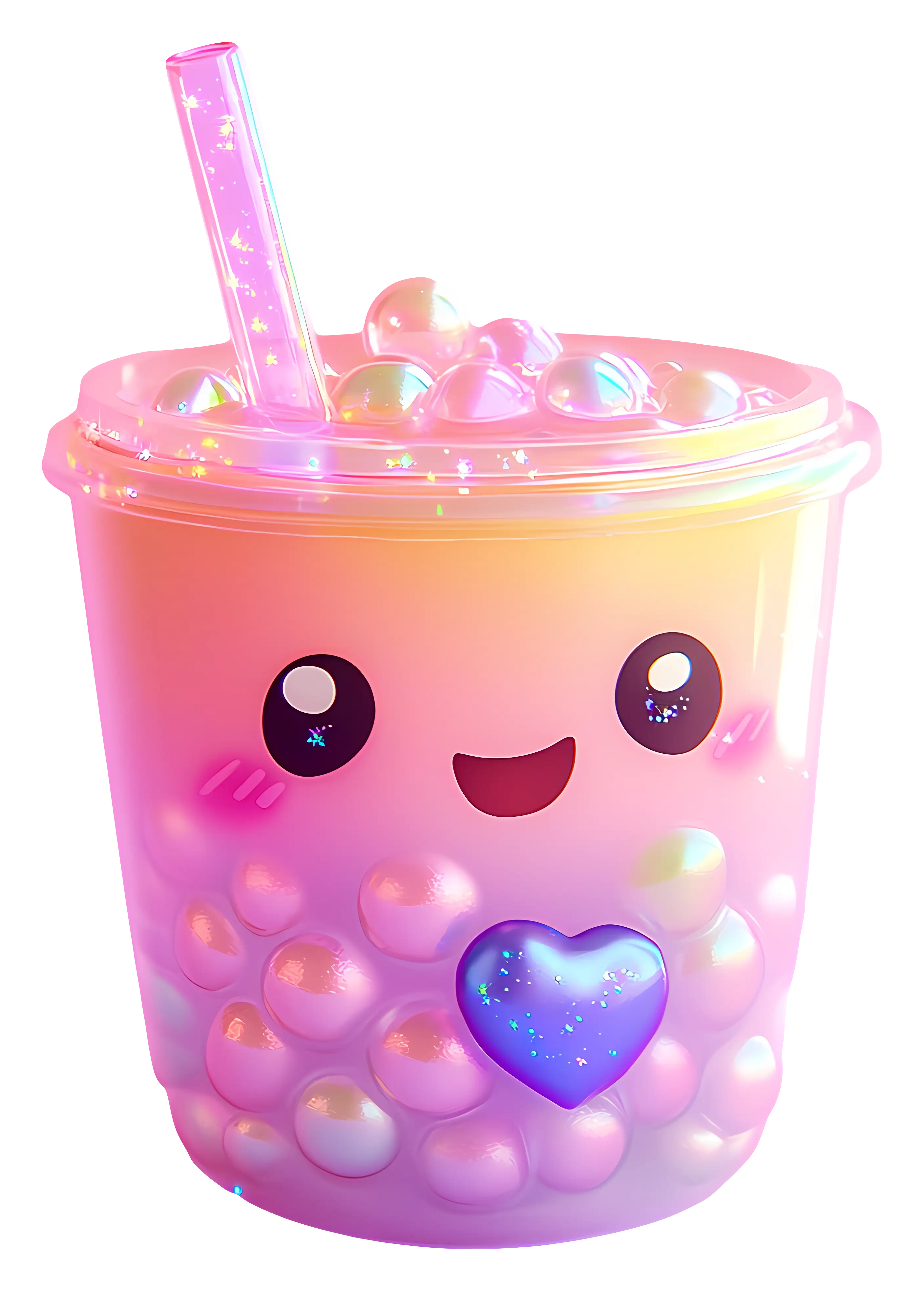 Cute Bubble Tea Cartoon