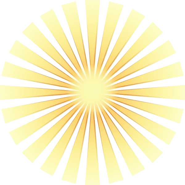 Radiating Yellow Sunburst Abstract Pattern
