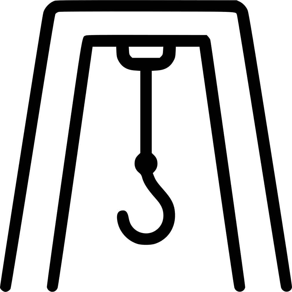 Simple Black Crane Icon