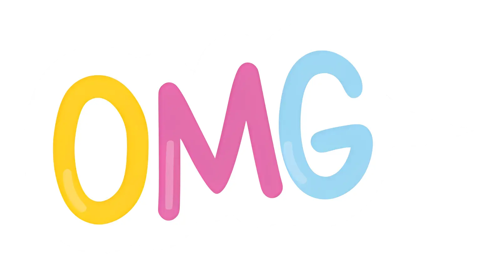 Colorful OMG text