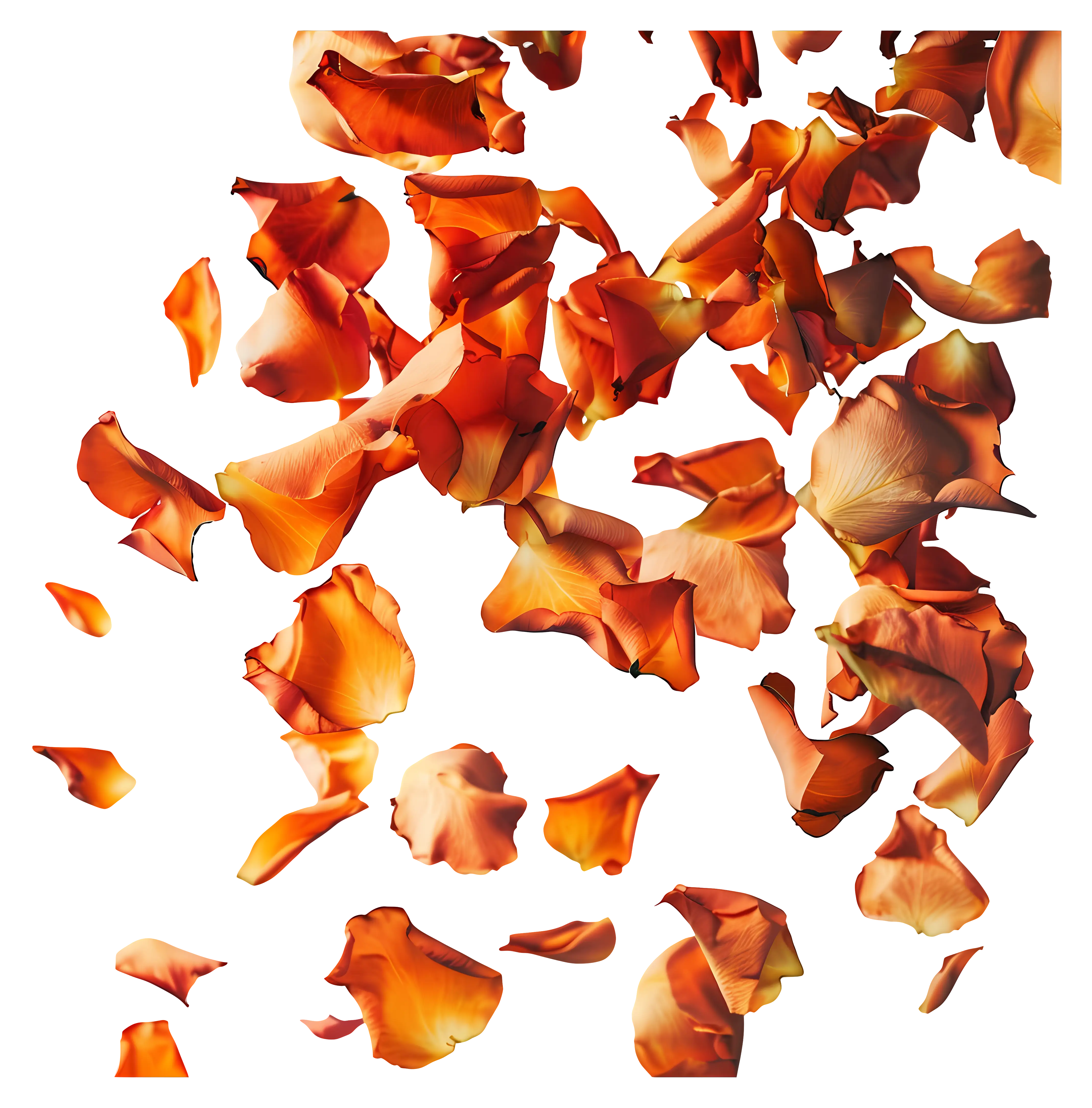 Romantic Falling Rose Petals