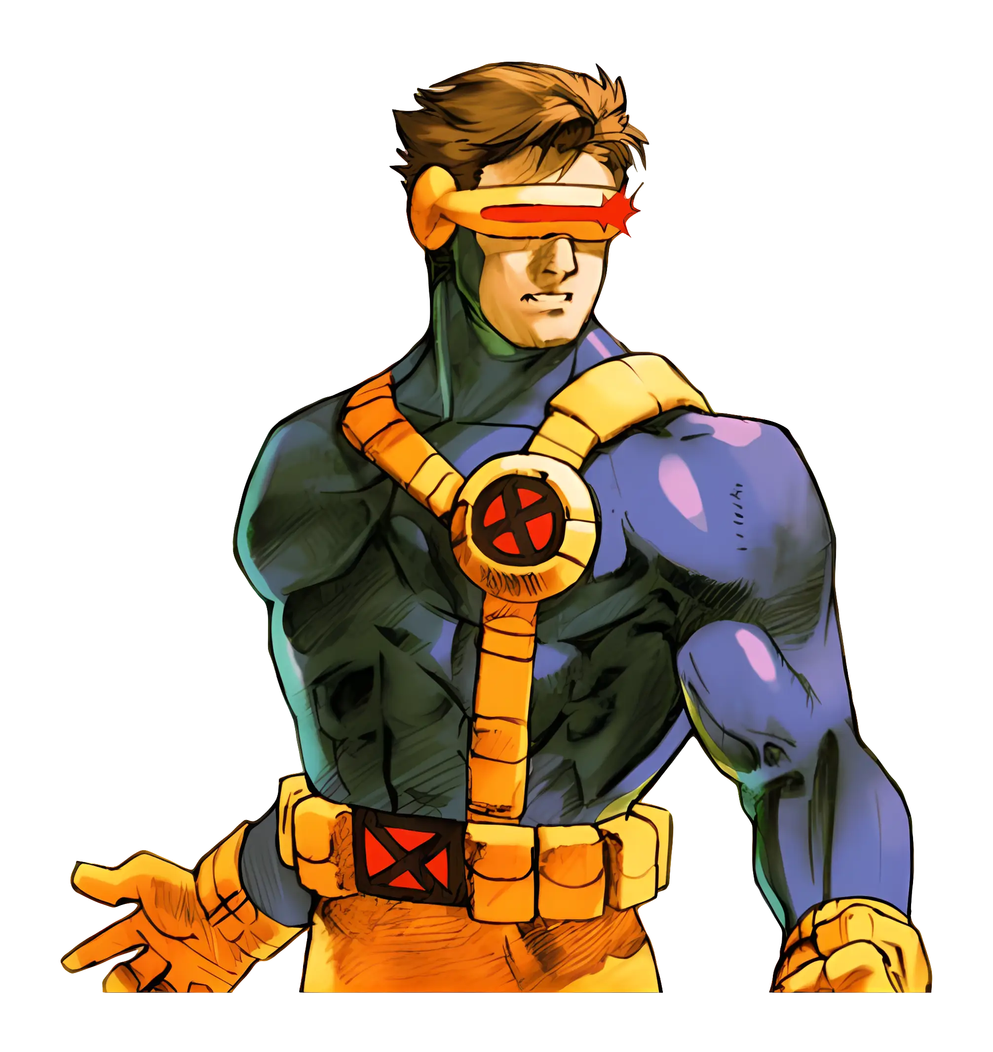 Superhero with Visor and Costume