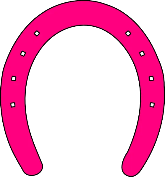 Pink Horseshoe Symbol