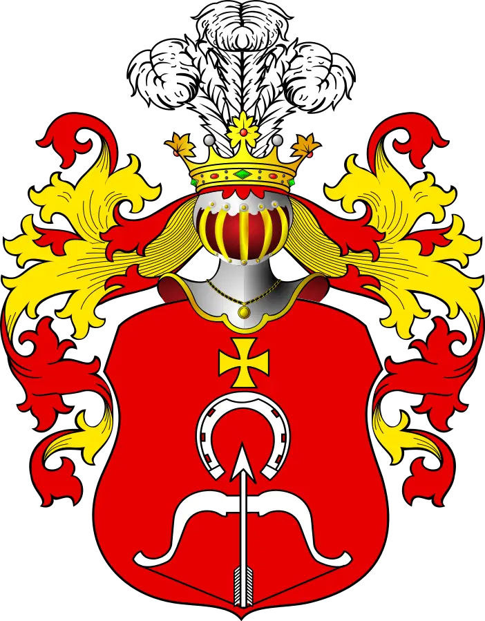 Red Coat of Arms With Historic Elements