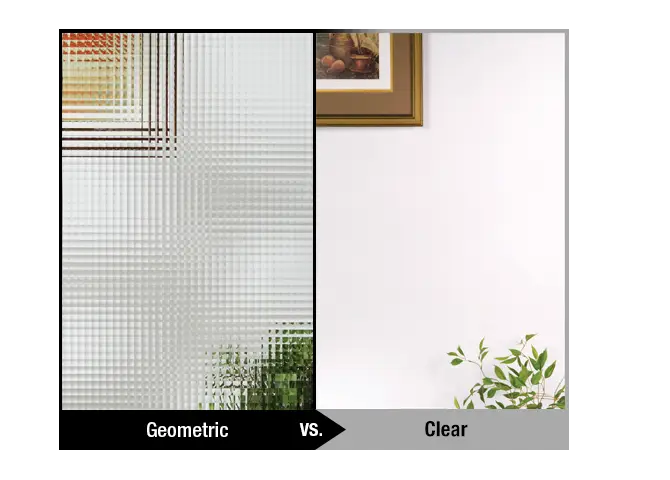Geometric vs. Clear Glass Comparison