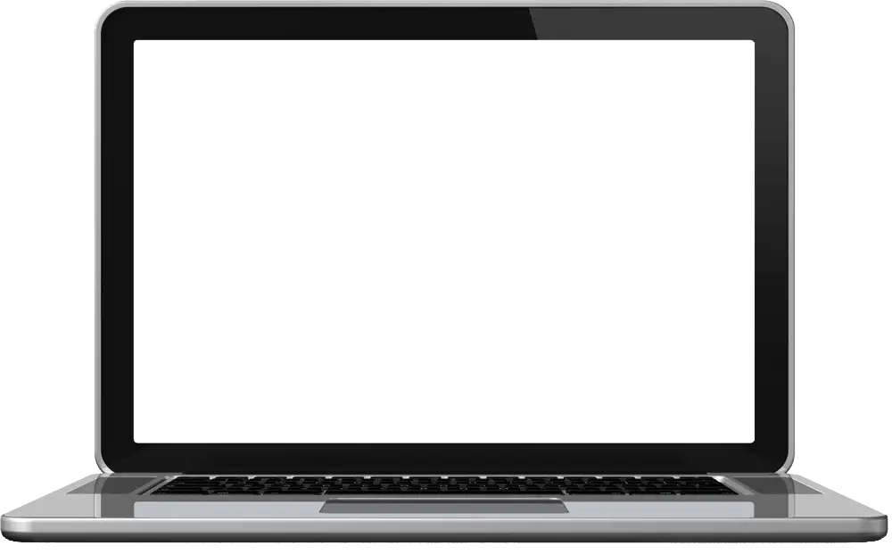 Closed Laptop with Blank Display Design
