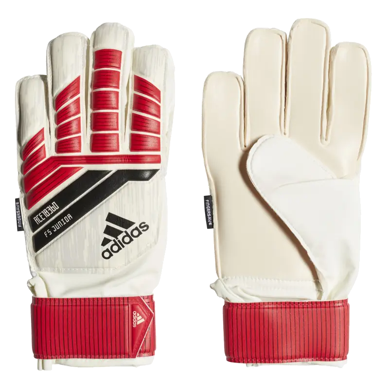 Red and White Goalkeeper Gloves for Soccer