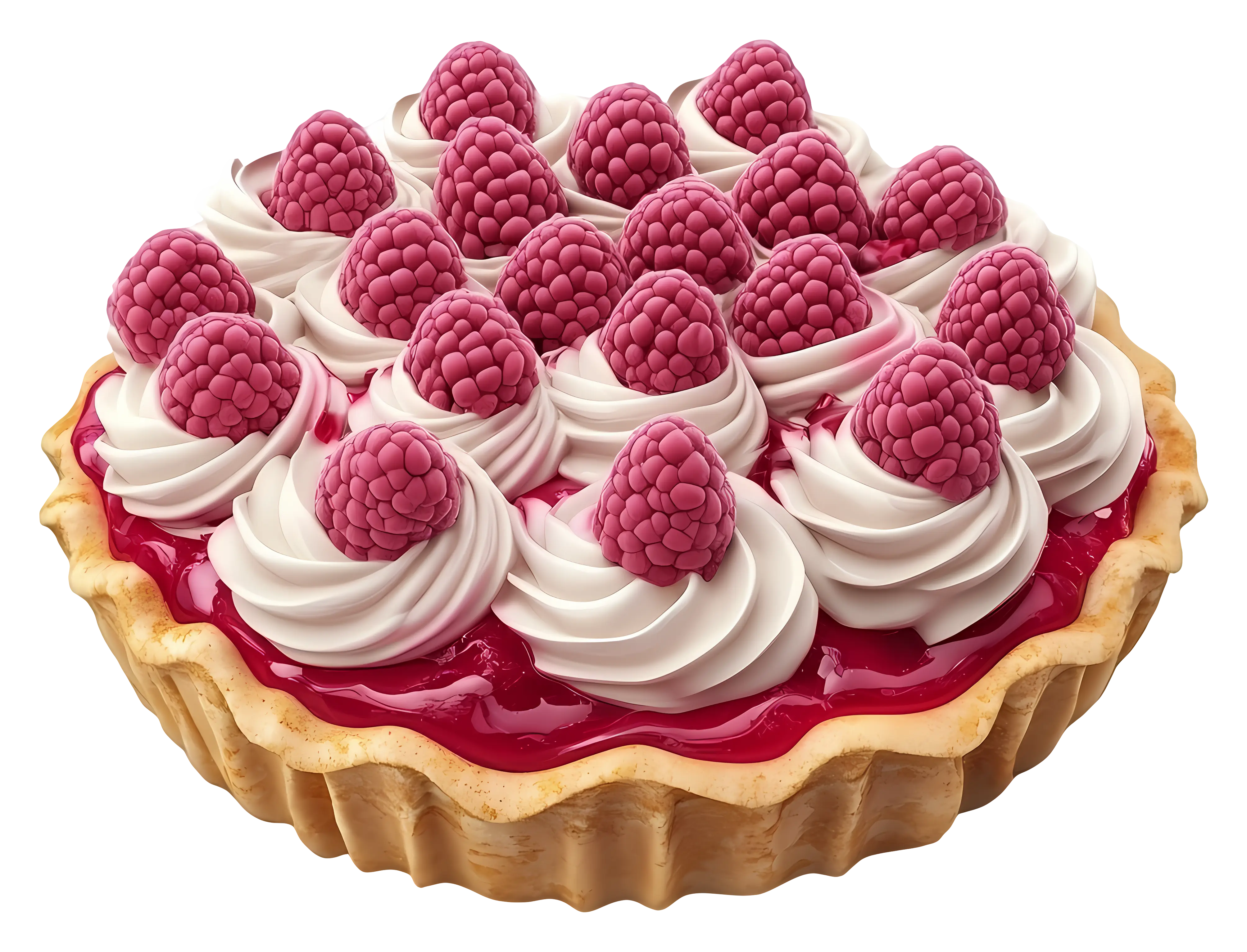 Raspberry Tart with Cream