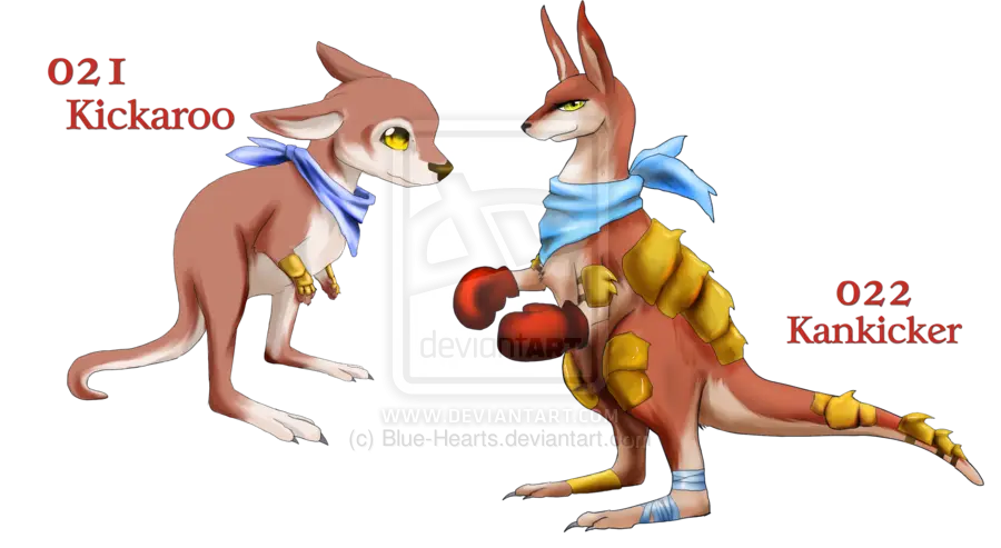 Kickaroo and Kankicker Characters