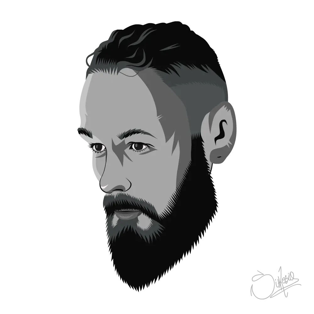 Stylized Male Portrait Illustration