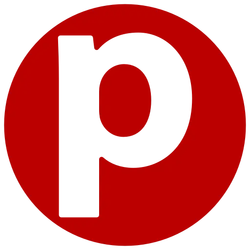 Red Circle Logo with White P
