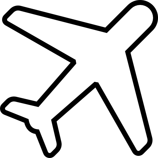 Minimalist Airplane Icon