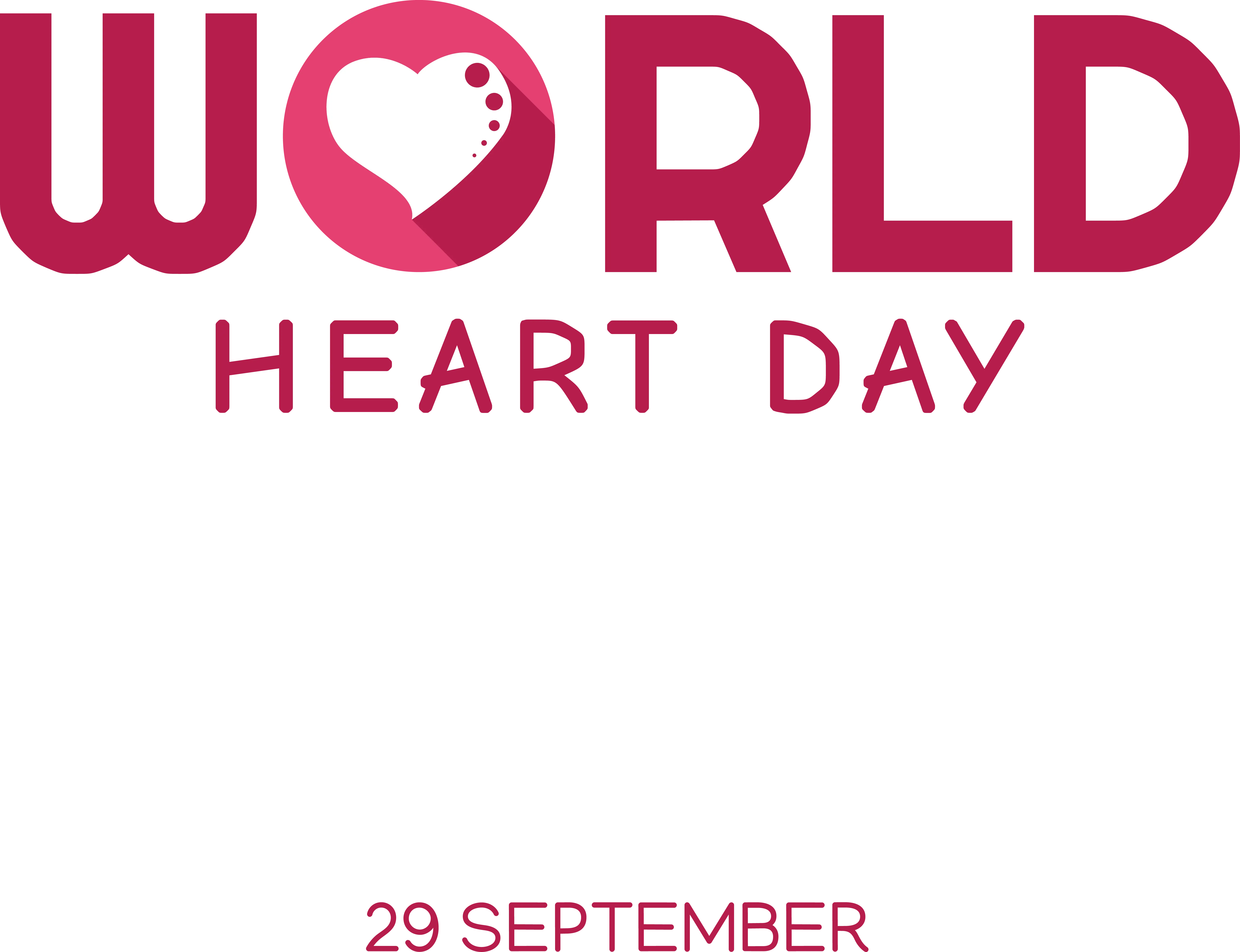 Pink Heart Design for World Heart Day