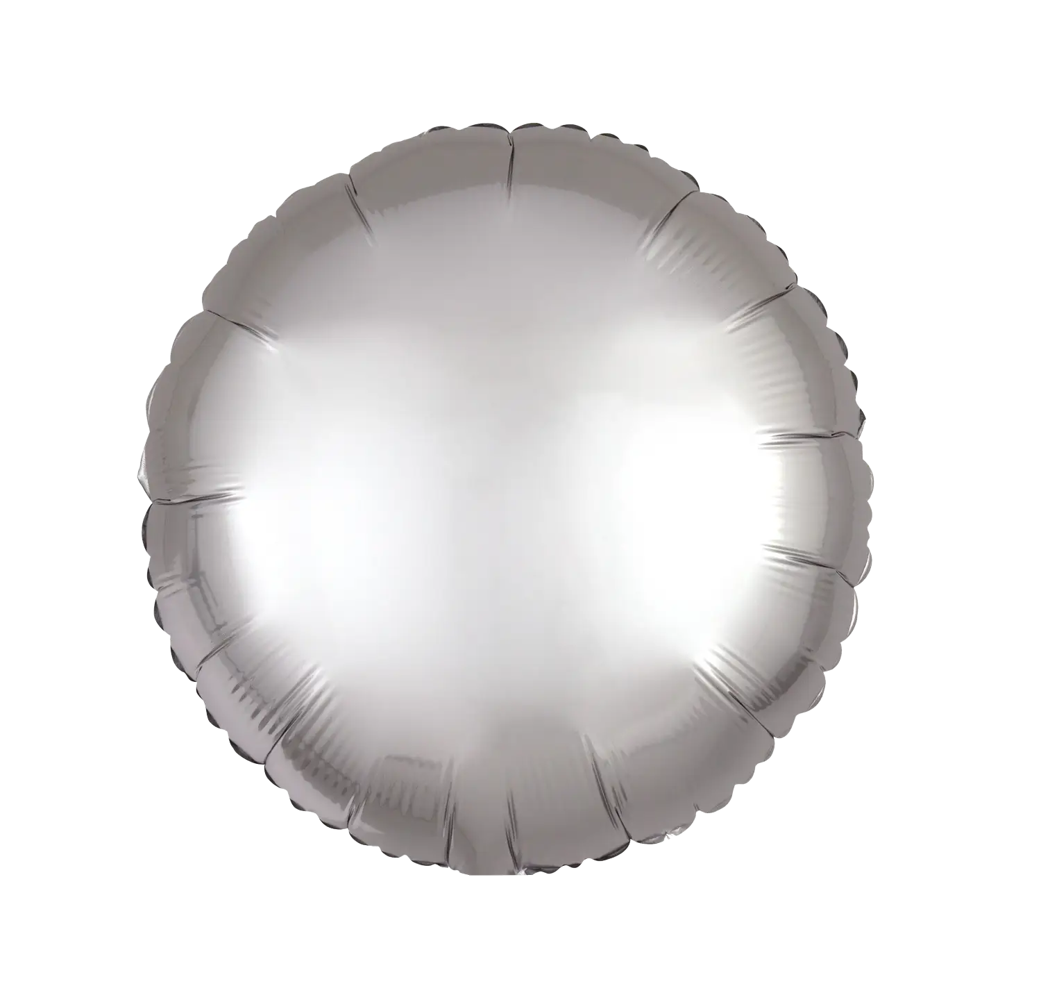 Shiny Silver Round Balloon
