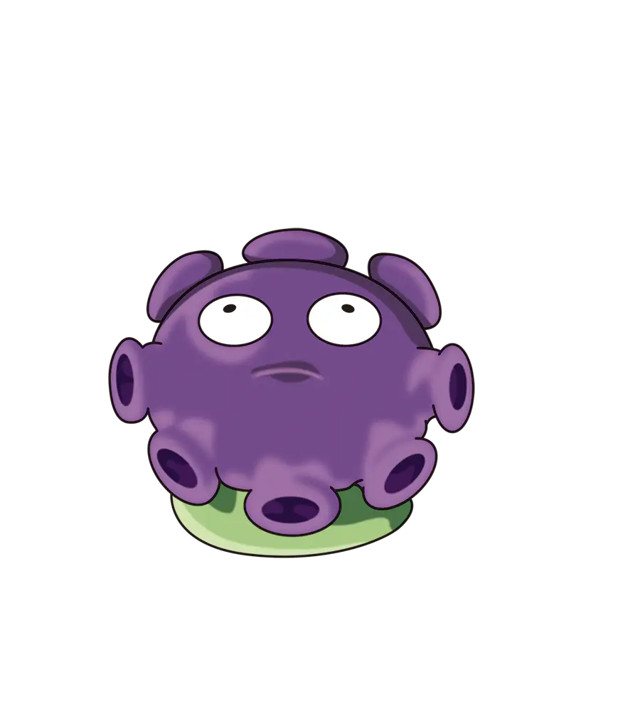 Purple Cartoon Character Illustration