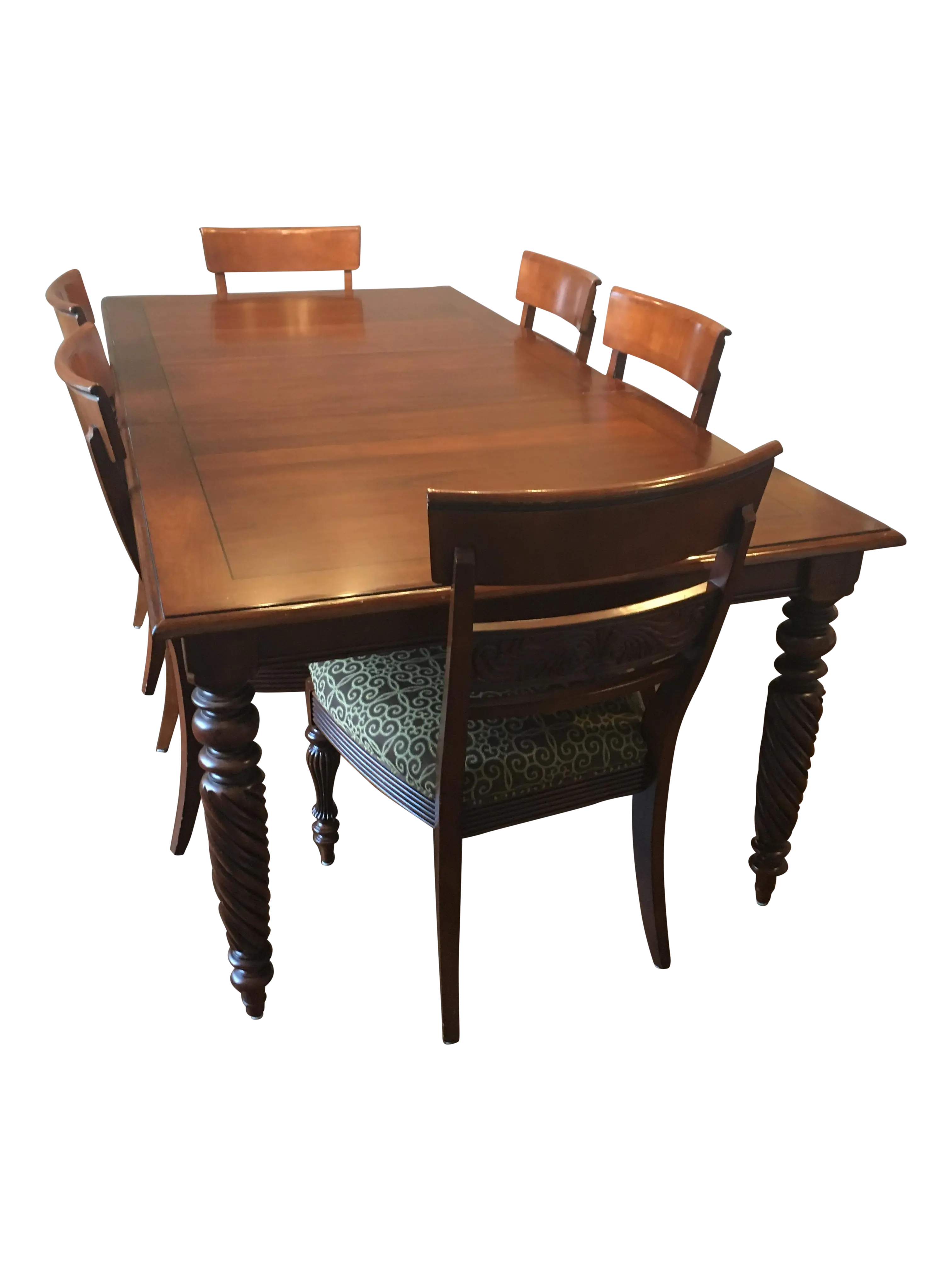 Wooden Dining Table with Chairs