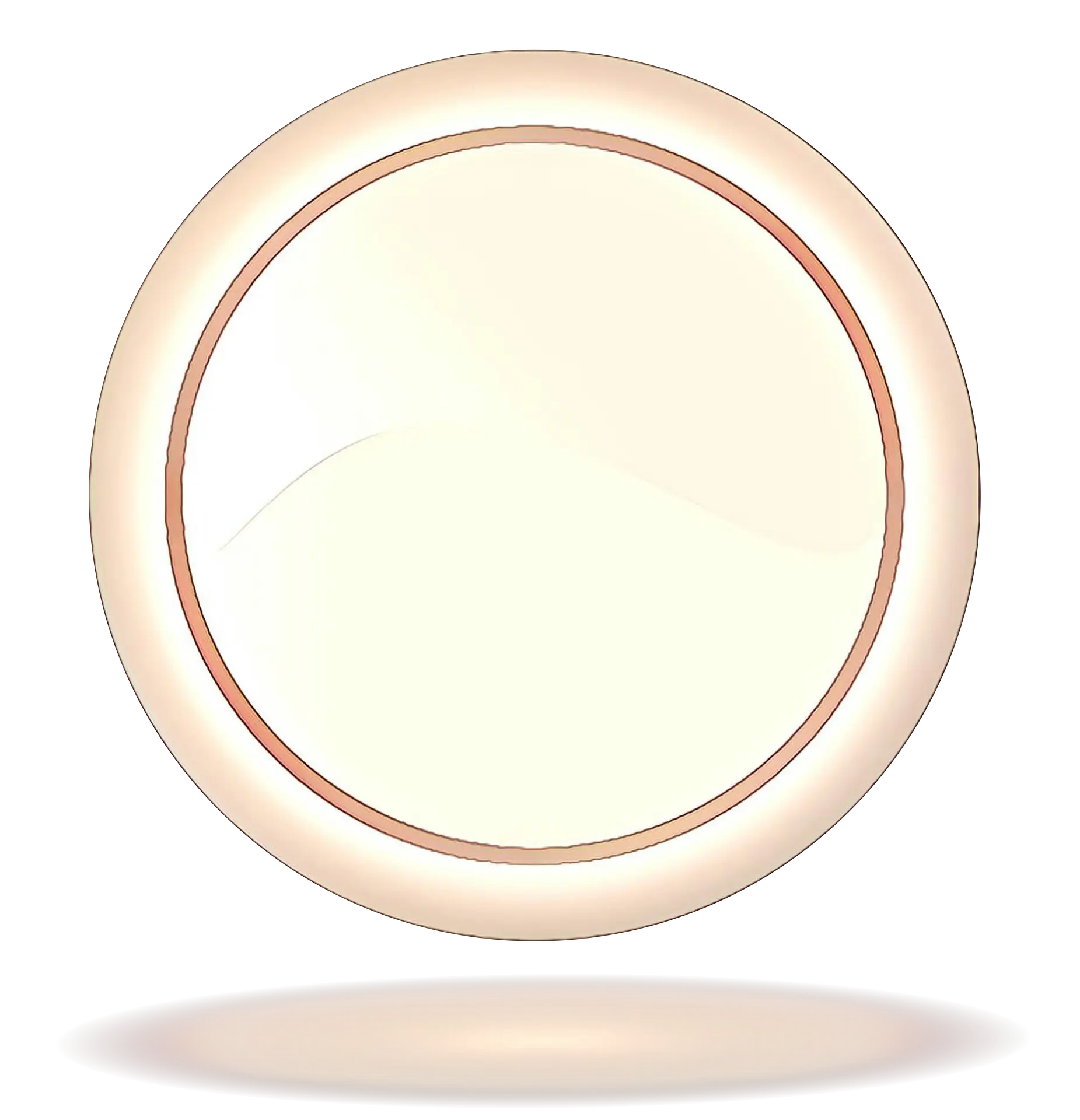 Round Beige Button Design