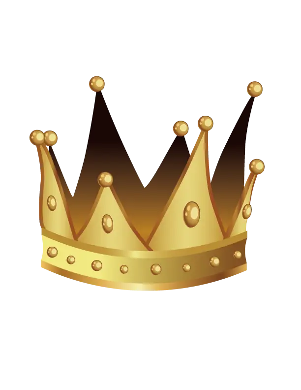 Elegant Golden Crown Illustration