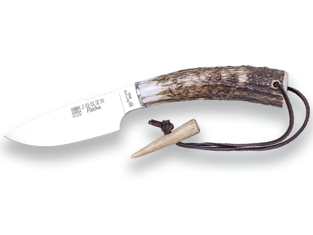 Hunting Knife with Antler Handle