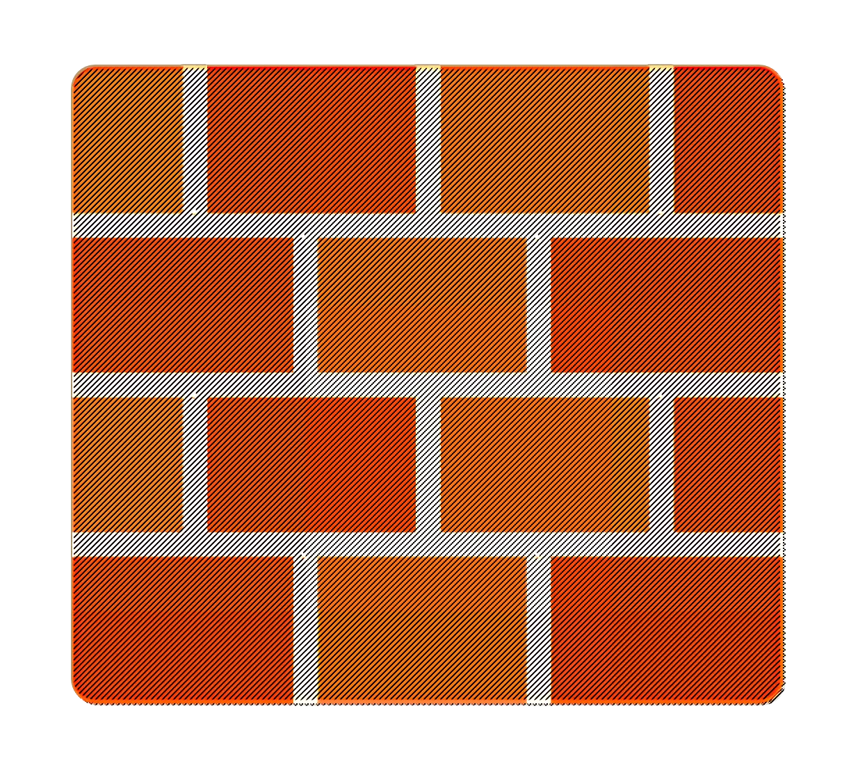 Red Brick Wall with Classic Design