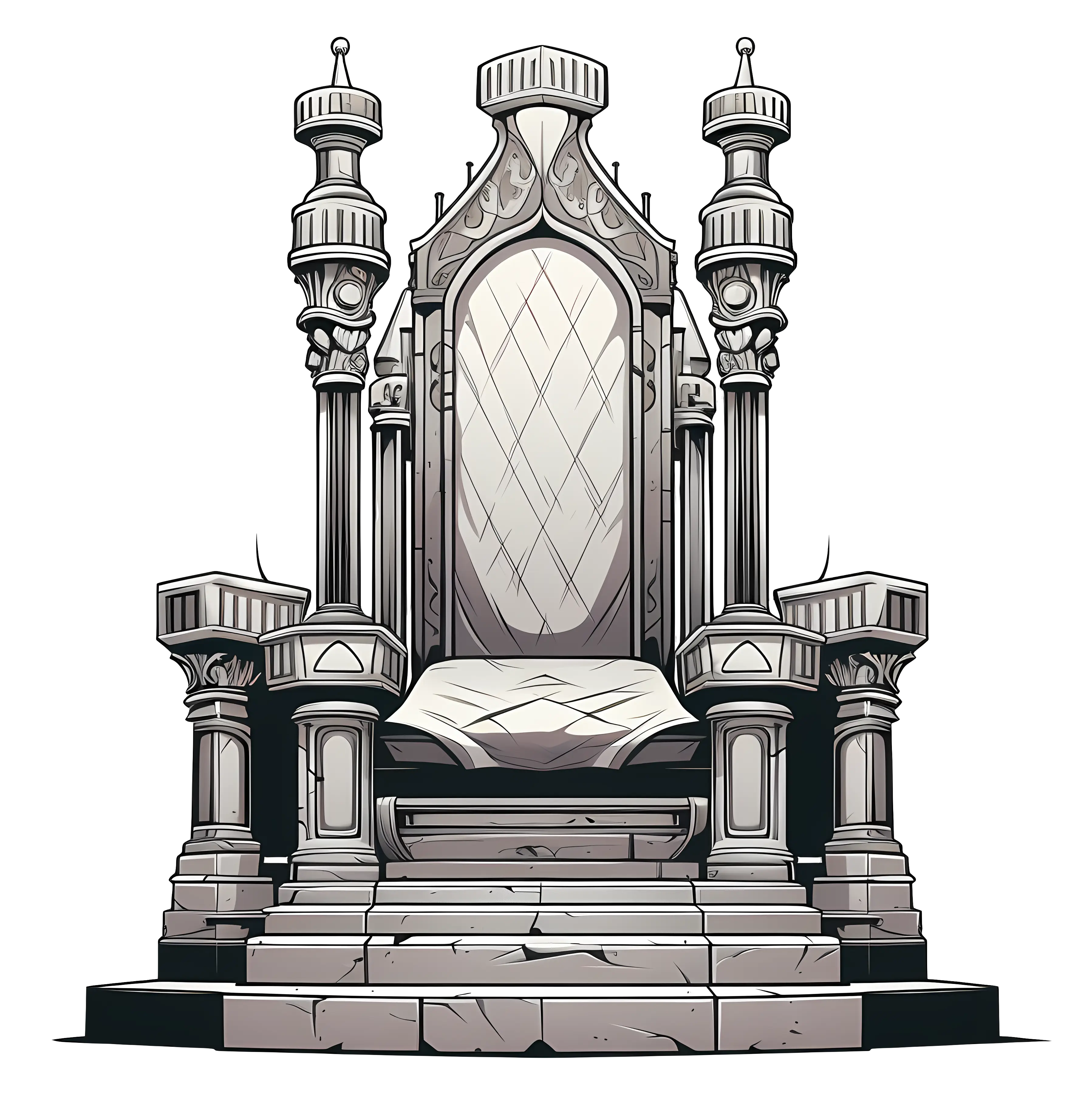 Medieval Stone Throne