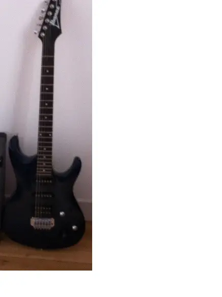 Black Electric Guitar for Rock Performance