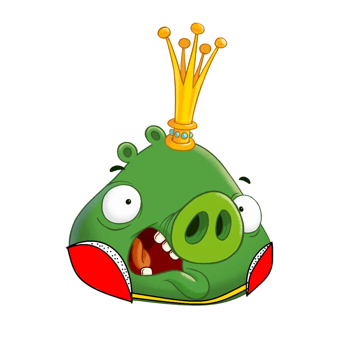 King Pig Cartoon Character