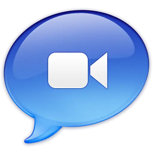 Blue Video Call Icon