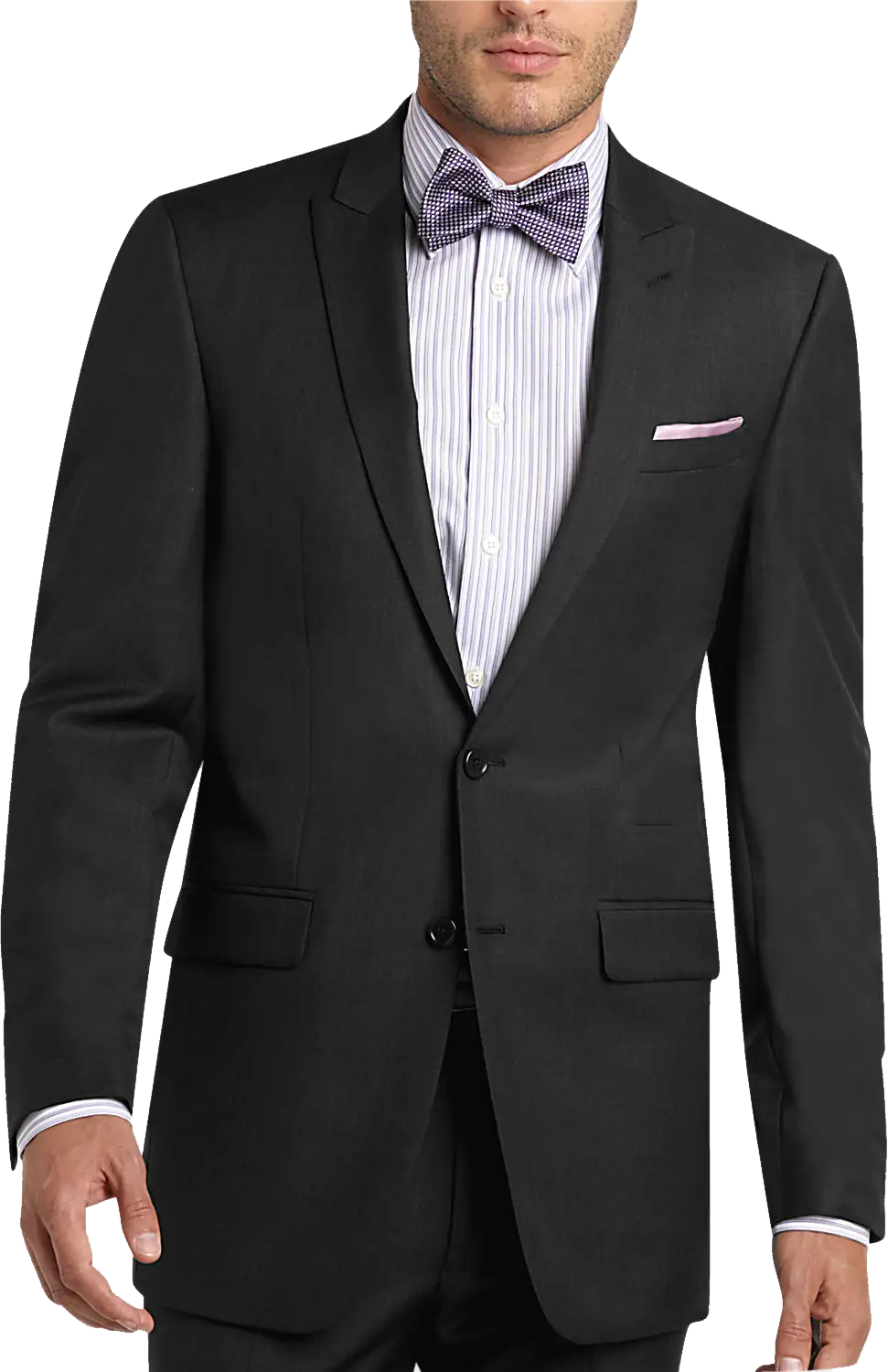 Black Suit with Bow Tie